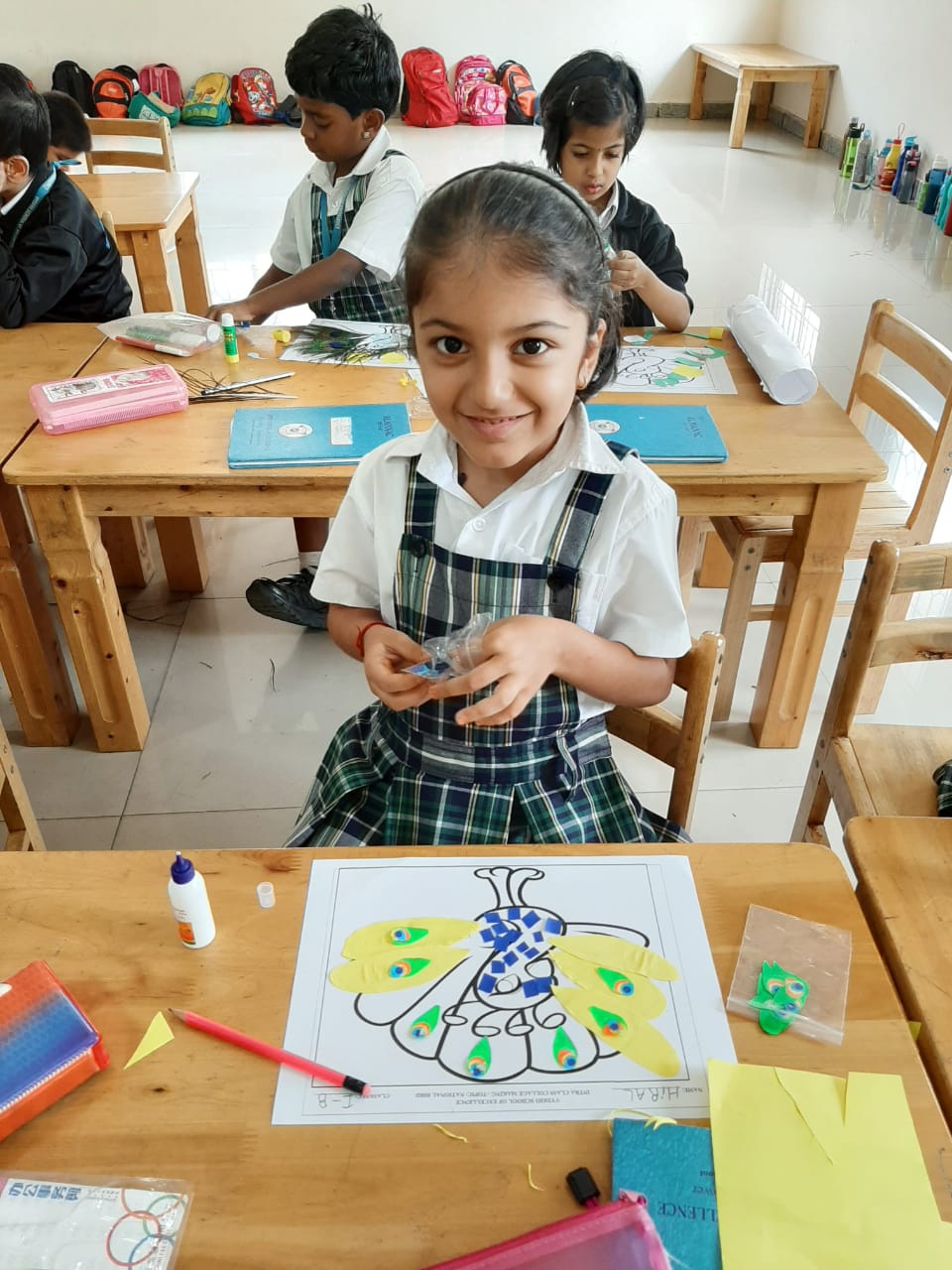 Collage Making Competition for grade 1 | Vydehi School